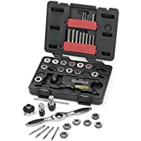 Gearwrench 3886 40 piezas de terrajas y machos de trinquete métricas en caso